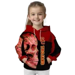 usc trojans skull motif red black hoodie best selling