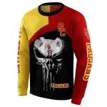 usc trojans skull punisher yellow black hoodie best selling