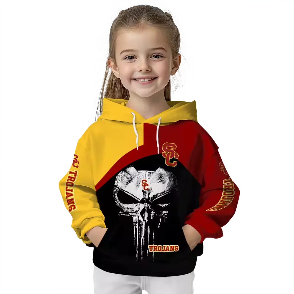 usc trojans skull punisher yellow black hoodie top rated usc trojans skull punisher yellow black hoodie top rated