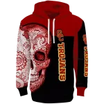 usc trojans sugar skull red black hoodie best selling