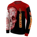 usc trojans sugar skull red black hoodie best selling