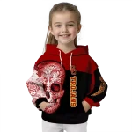 usc trojans sugar skull red black hoodie best selling