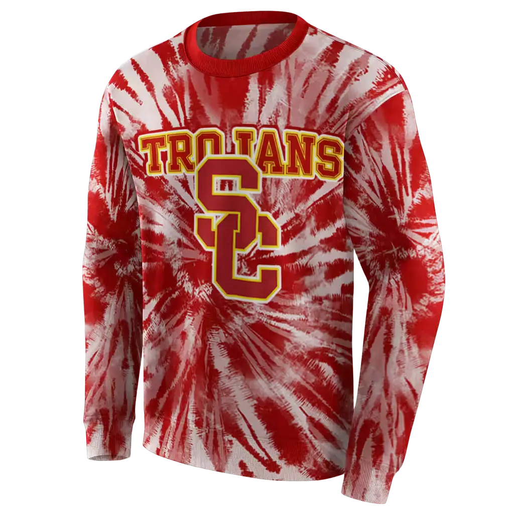 usc trojans tie dye pattern red hoodie new arrival usc trojans tie dye pattern red hoodie new arrival