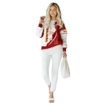 usc trojans triangular pattern red white hoodie best selling