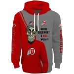 utah utes achmed skull red hoodie best selling