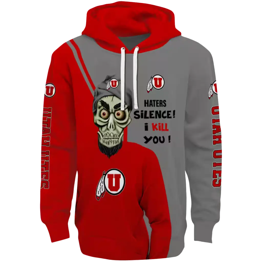 utah utes achmed skull red hoodie best selling utah utes achmed skull red hoodie best selling