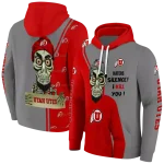 utah utes achmed skull red hoodie best selling
