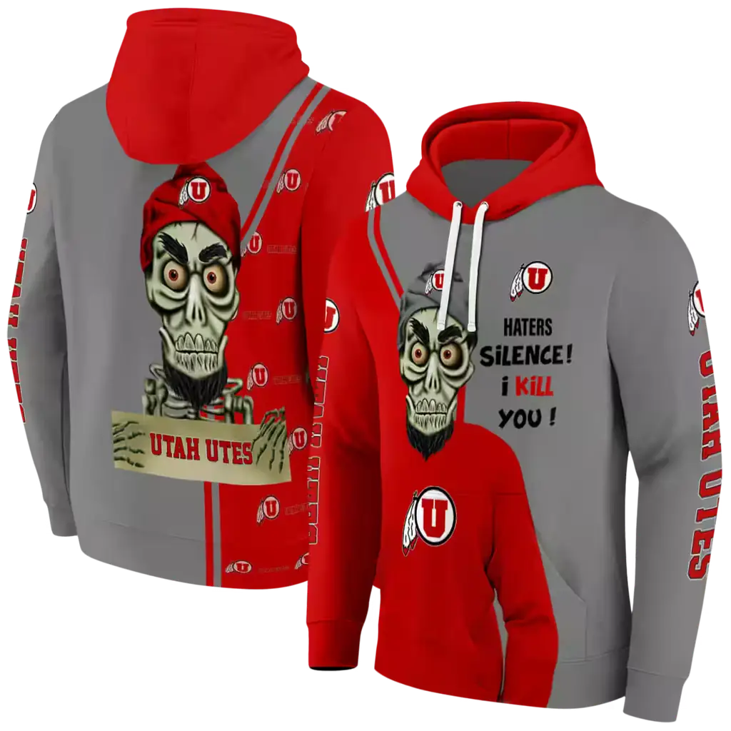utah utes achmed skull red hoodie fashion forward utah utes achmed skull red hoodie fashion forward