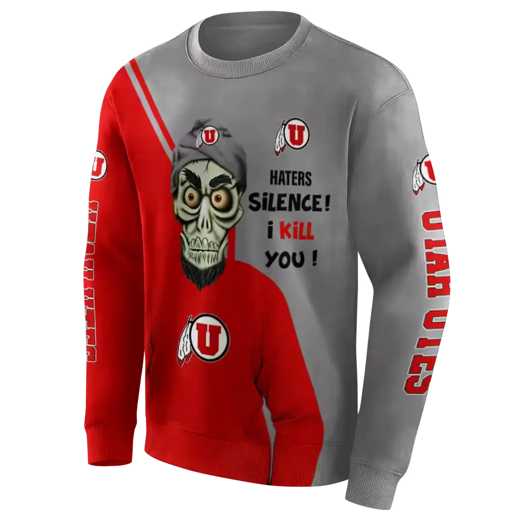 utah utes achmed skull red hoodie new arrival utah utes achmed skull red hoodie new arrival