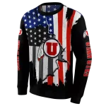 utah utes american pride black hoodie best selling