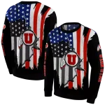 utah utes american pride black hoodie best selling
