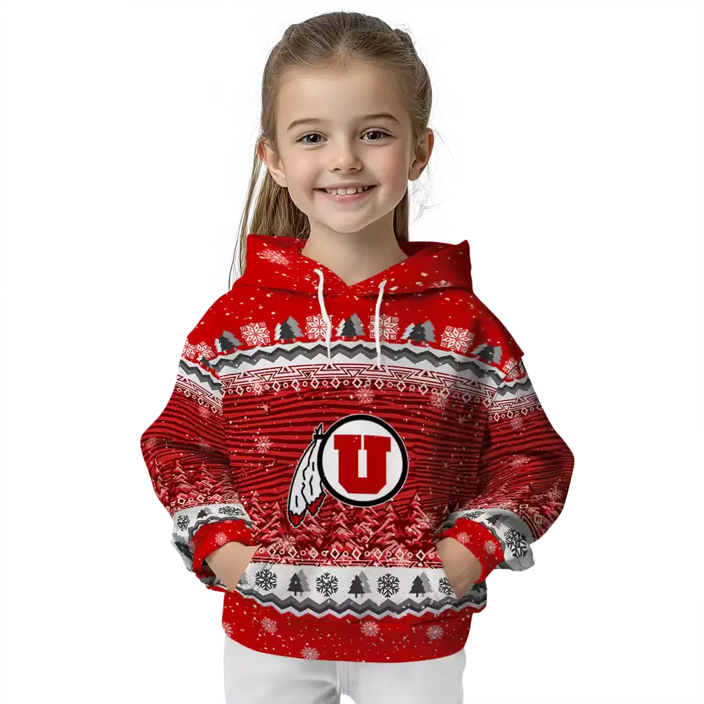 utah utes christmas trees red hoodie top rated utah utes christmas trees red hoodie top rated