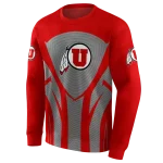 utah utes concentric lines red black hoodie best selling
