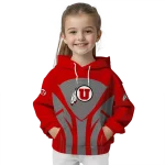 utah utes concentric lines red black hoodie best selling