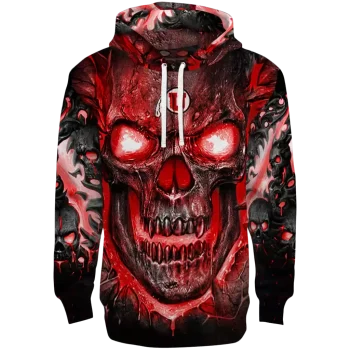 utah utes demonic skull red black hoodie best selling