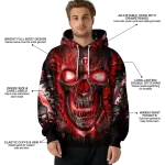 utah utes demonic skull red black hoodie best selling