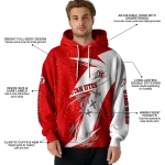 utah utes dynamic slash red white hoodie best selling