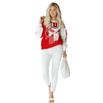 utah utes graphic punisher red white hoodie best selling