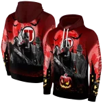 utah utes halloween vibes red black hoodie best selling