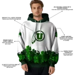 utah utes lucky motif white green hoodie best selling