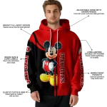 utah utes mickey mouse red black hoodie best selling