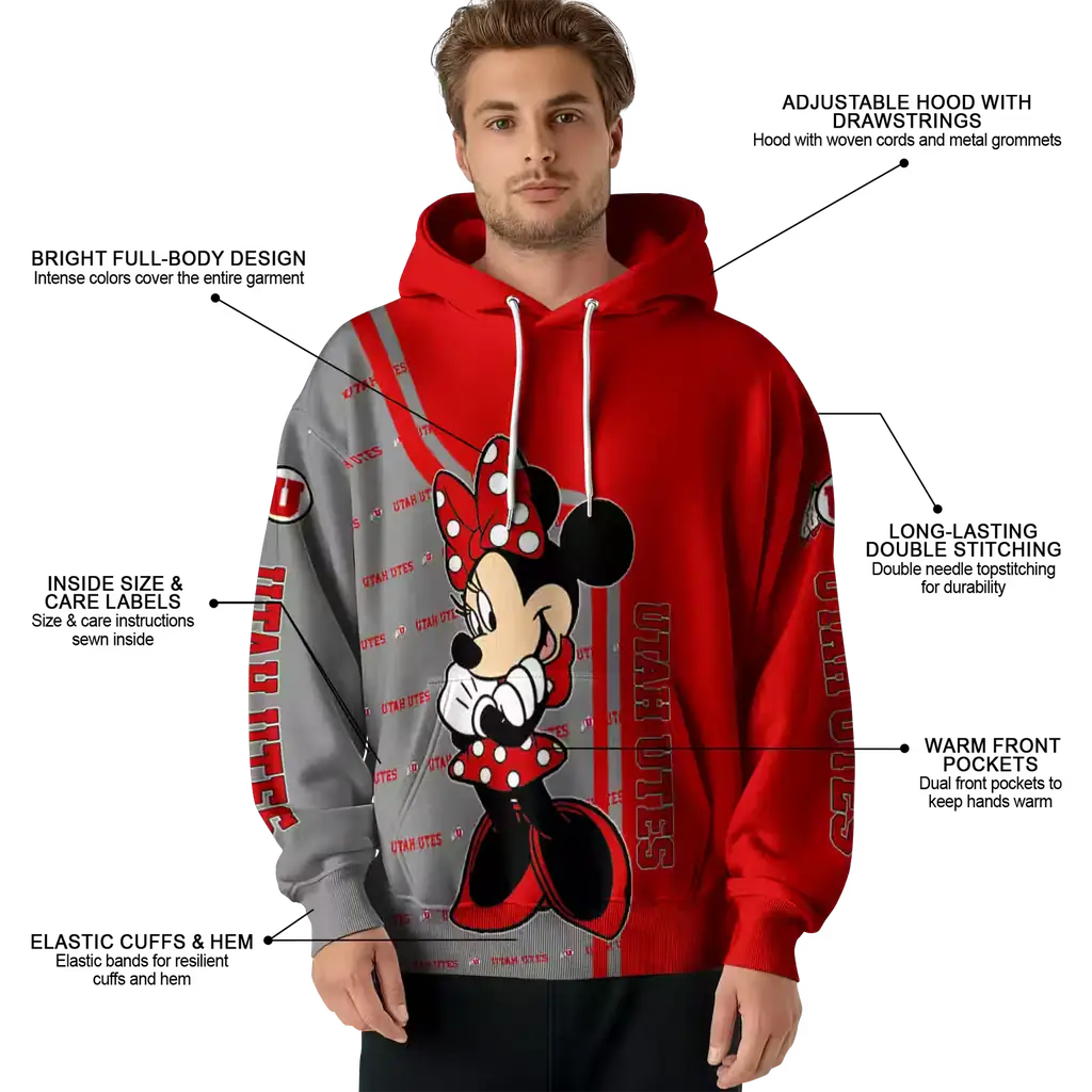 utah utes minnie mouse red hoodie latest model utah utes minnie mouse red hoodie latest model