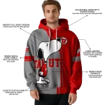 utah utes playful snoopy red hoodie best selling