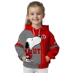 utah utes playful snoopy red hoodie best selling