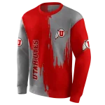 utah utes splatter effect red hoodie best selling