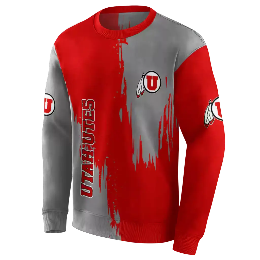 utah utes splatter effect red hoodie new arrival utah utes splatter effect red hoodie new arrival