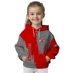 utah utes splatter effect red hoodie best selling