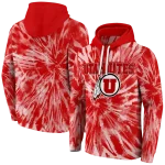 utah utes tie dye pattern red hoodie best selling