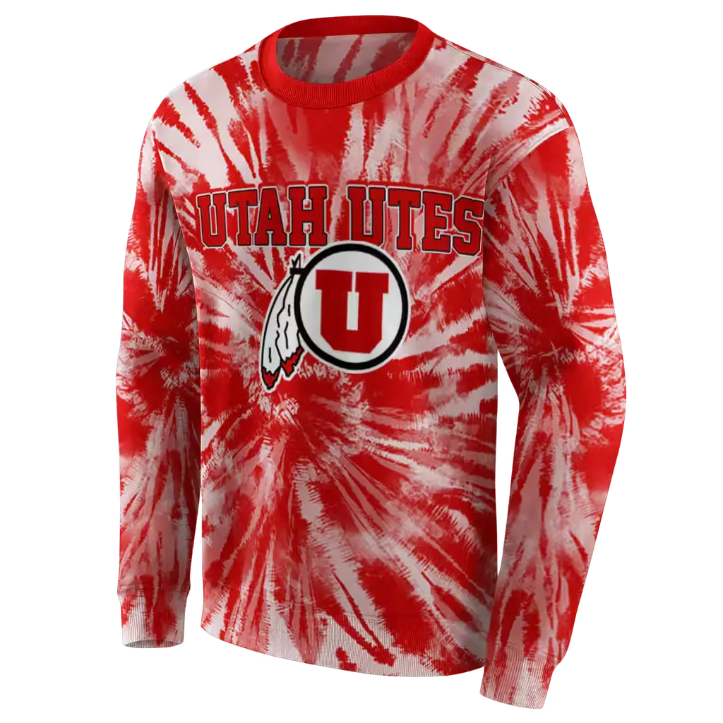 utah utes tie dye pattern red hoodie new arrival utah utes tie dye pattern red hoodie new arrival
