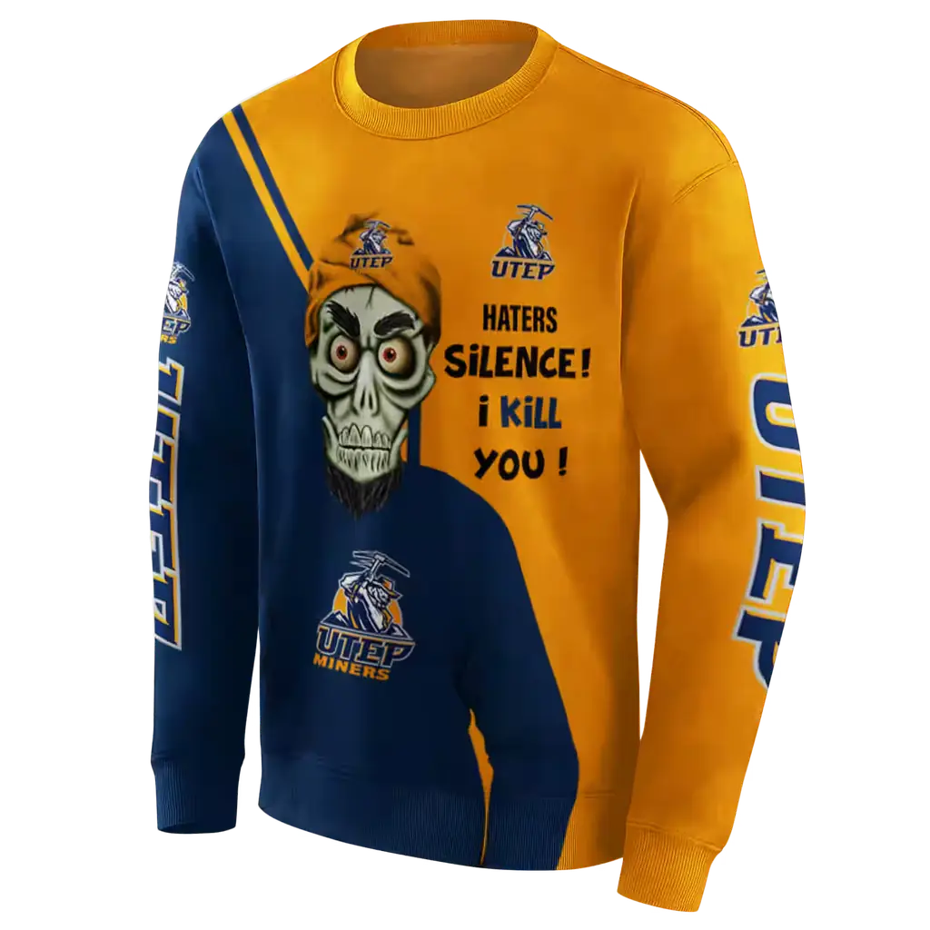 utep miners achmed skull blue hoodie new arrival utep miners achmed skull blue hoodie new arrival