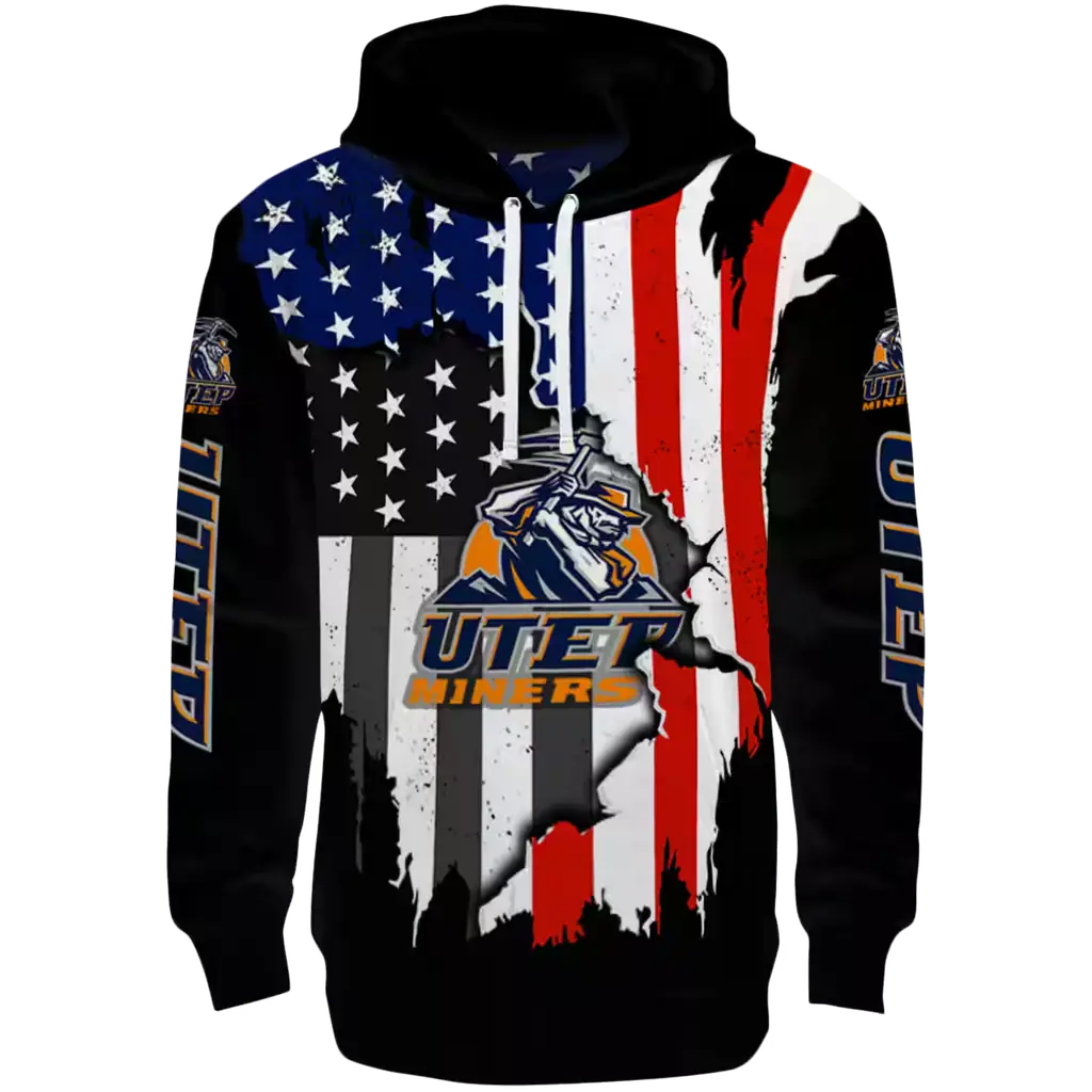 utep miners american pride black hoodie best selling utep miners american pride black hoodie best selling