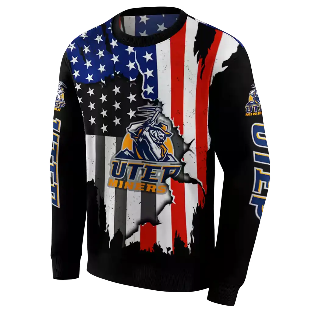 utep miners american pride black hoodie new arrival utep miners american pride black hoodie new arrival