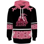 utep miners awareness ribbon black pink hoodie best selling