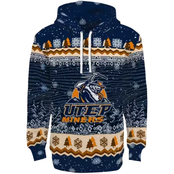 utep miners christmas trees blue hoodie best selling