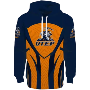 utep miners concentric lines blue black hoodie best selling