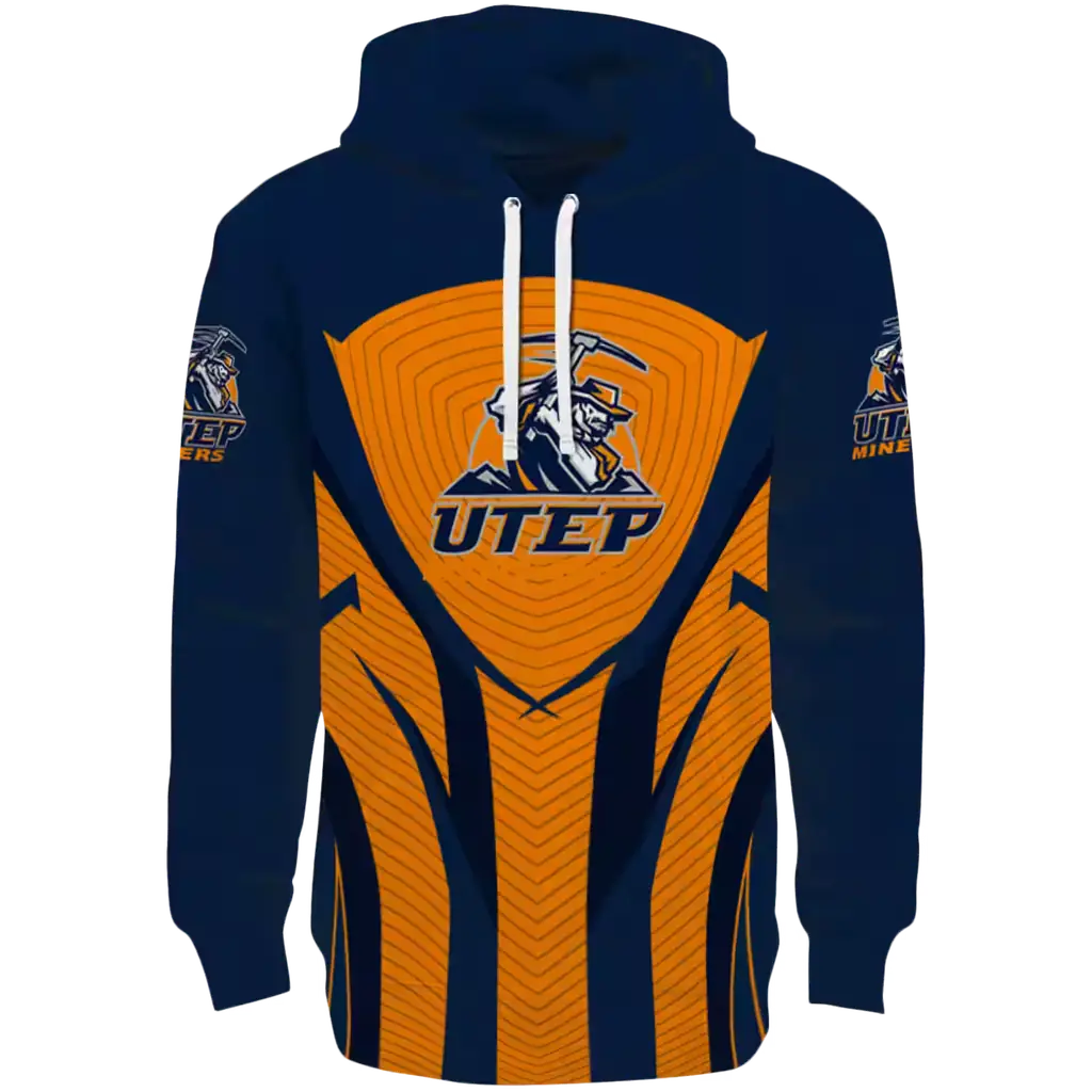 utep miners concentric lines blue black hoodie best selling utep miners concentric lines blue black hoodie best selling