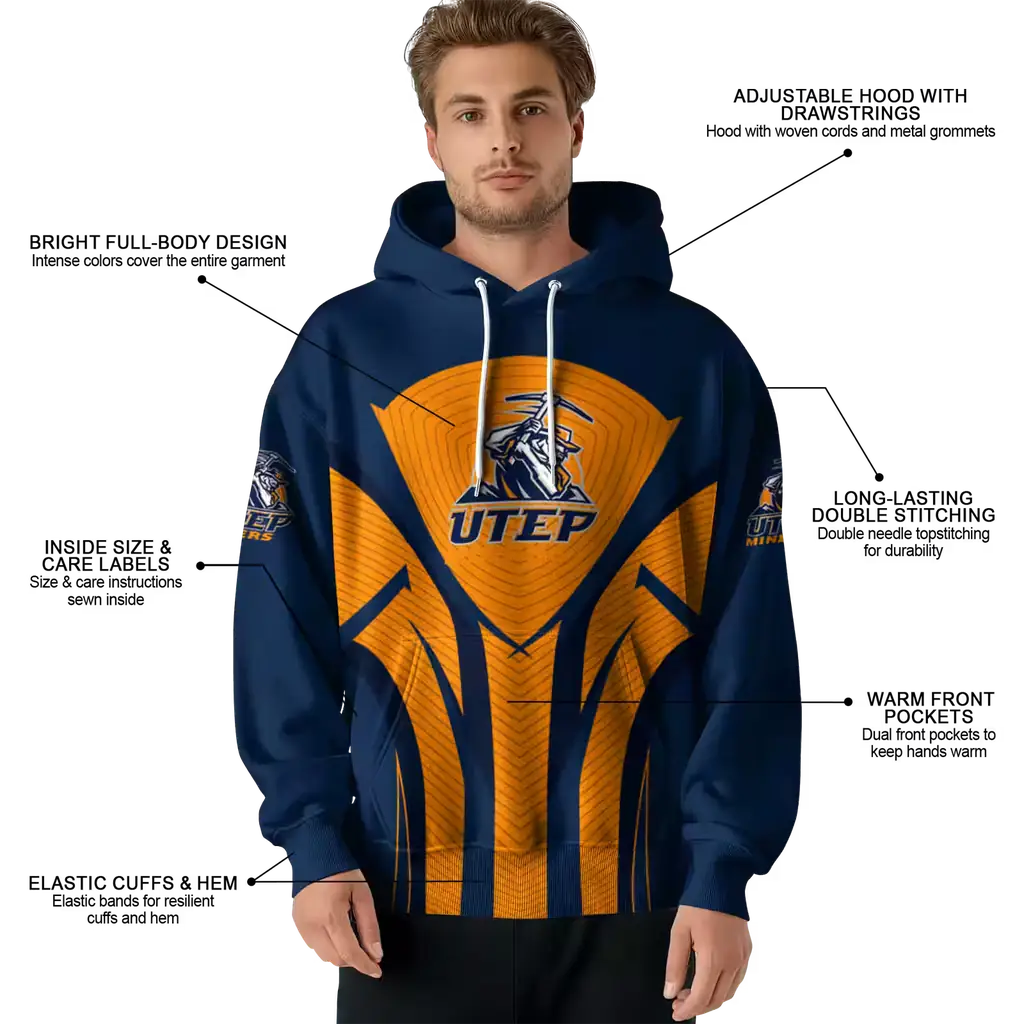 utep miners concentric lines blue black hoodie latest model utep miners concentric lines blue black hoodie latest model