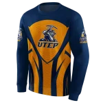 utep miners concentric lines blue black hoodie best selling