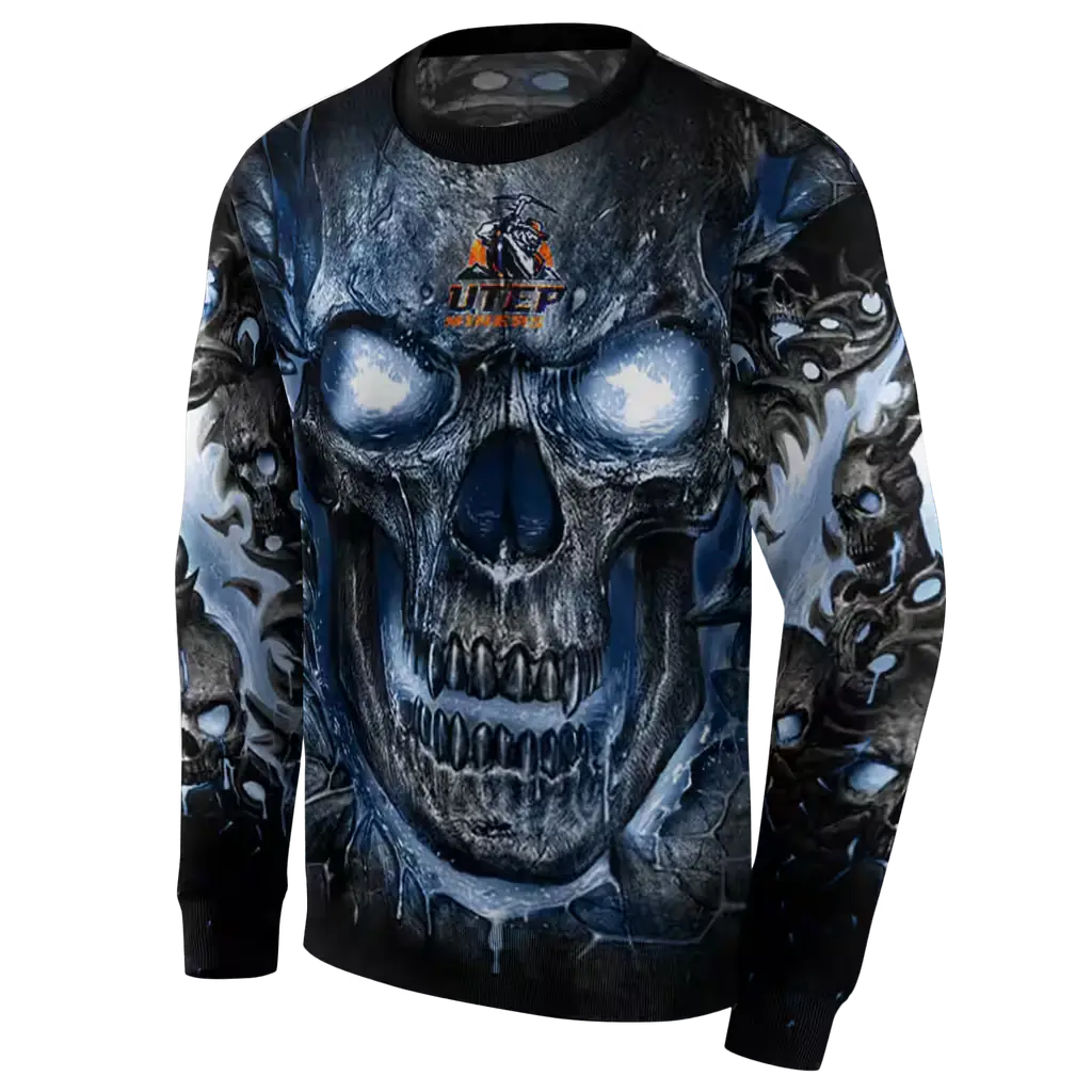 utep miners demonic skull blue black hoodie new arrival utep miners demonic skull blue black hoodie new arrival