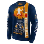 utep miners football heartbeat blue hoodie best selling