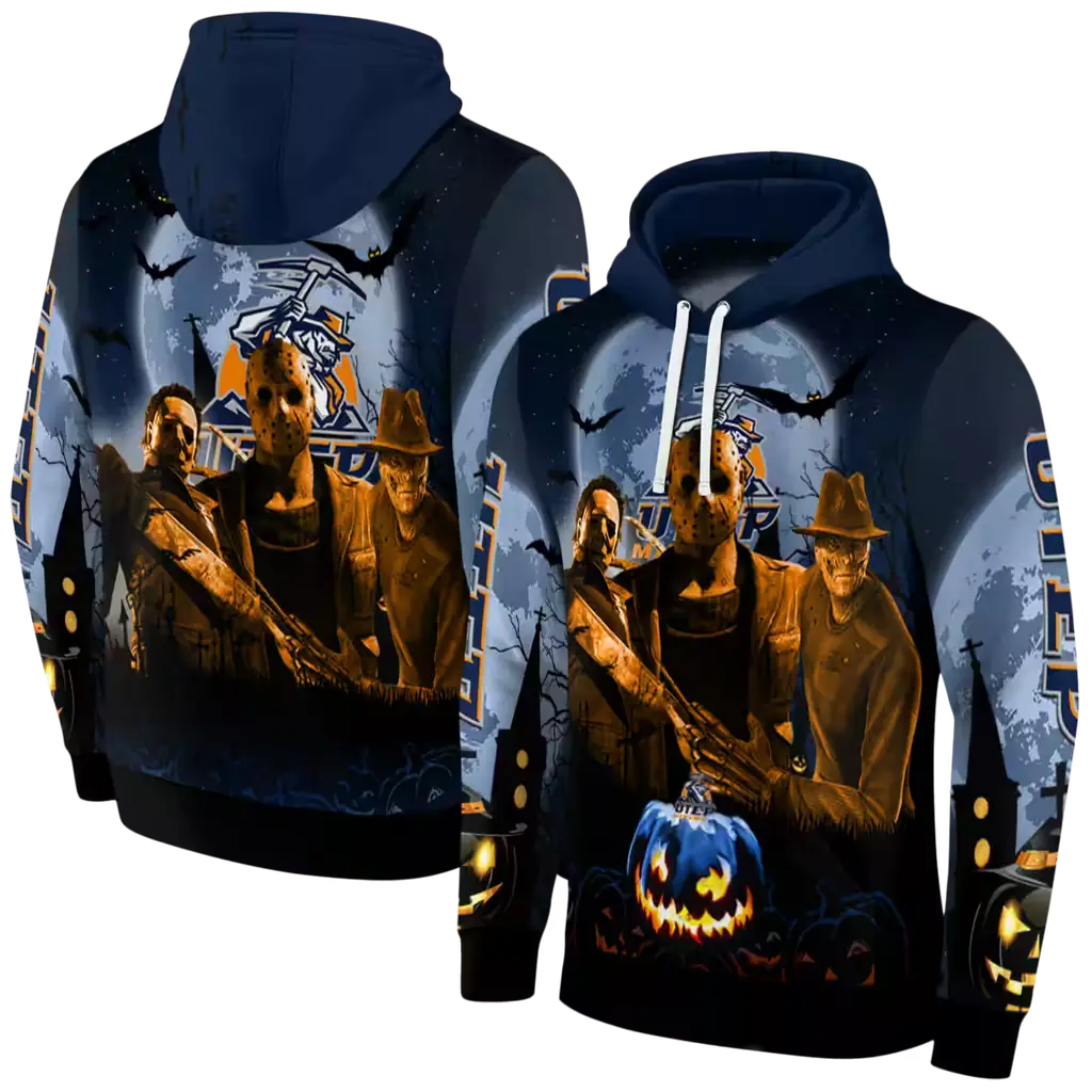 utep miners halloween vibes blue black hoodie fashion forward utep miners halloween vibes blue black hoodie fashion forward