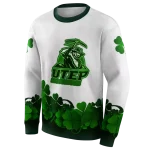 utep miners lucky motif white green hoodie best selling