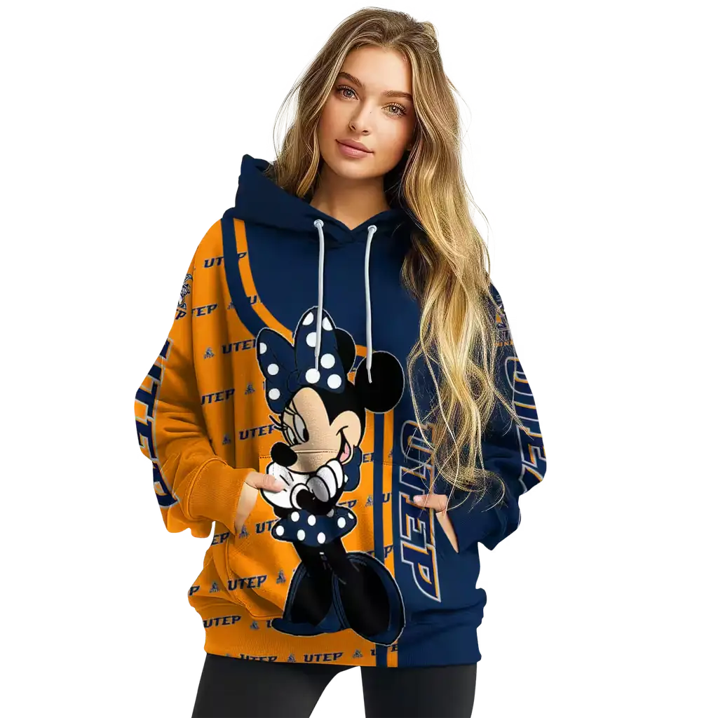 utep miners minnie mouse blue hoodie high quality utep miners minnie mouse blue hoodie high quality