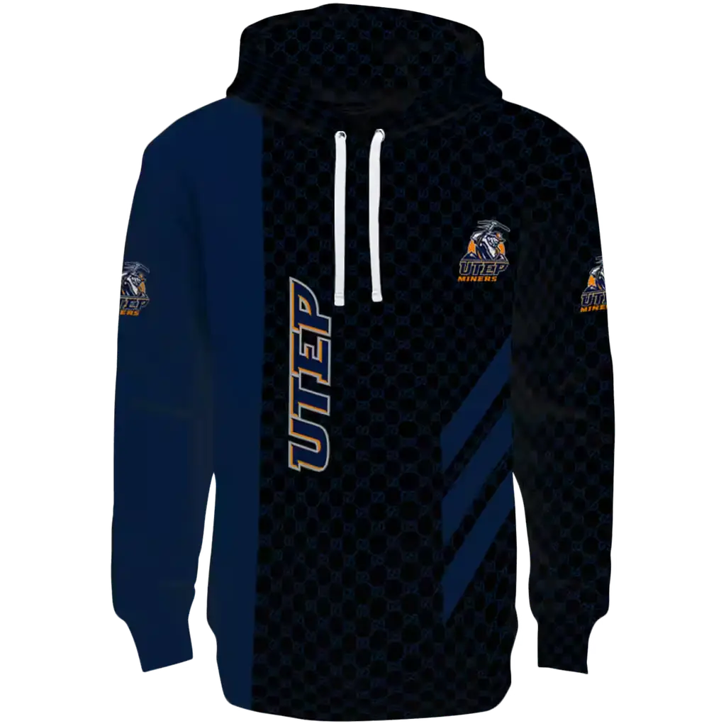 utep miners monogram pattern blue hoodie best selling utep miners monogram pattern blue hoodie best selling