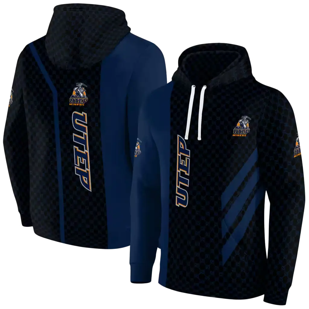utep miners monogram pattern blue hoodie fashion forward utep miners monogram pattern blue hoodie fashion forward