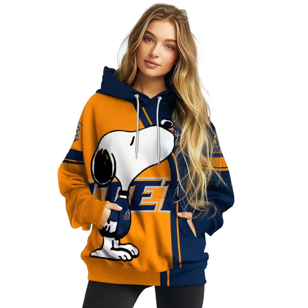 utep miners playful snoopy blue hoodie high quality utep miners playful snoopy blue hoodie high quality